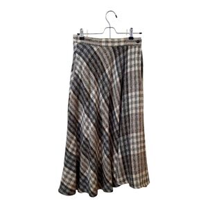 80s Vintage A-line Wool Midi Skirt, Summit Sportwear, size 6